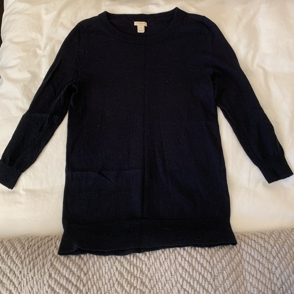 J.Crew Navy Wool Sweater